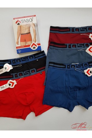 Мужские боксеры с широкой резинкой Taso 5709 4XL  красные